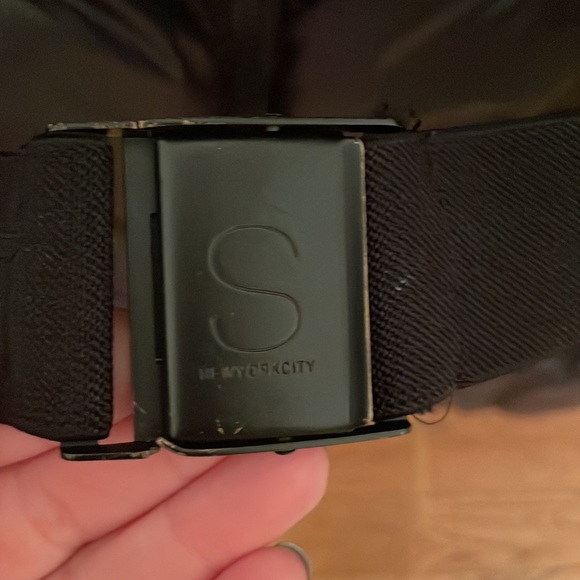 S13 black shiny duck down coat with belt - Picture 10 of 10